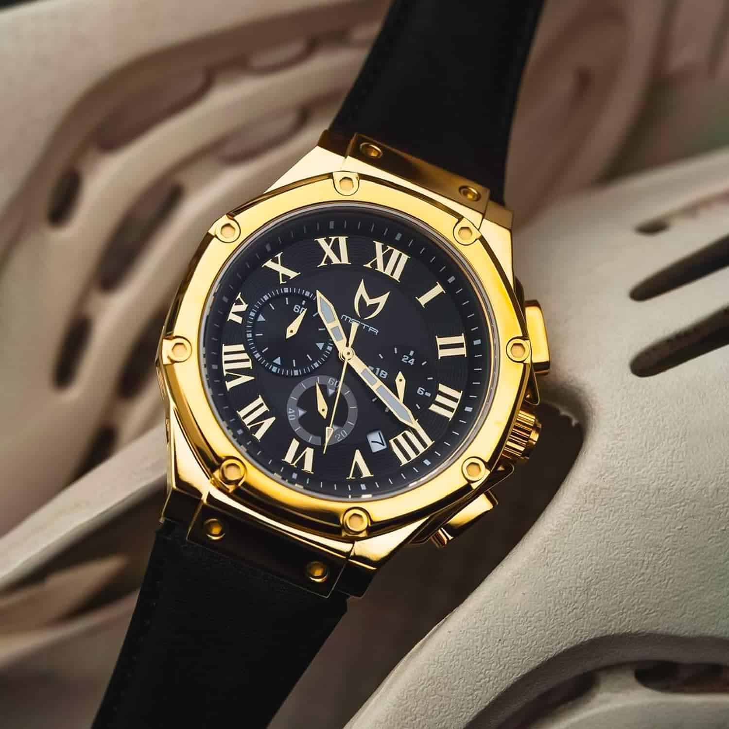 Ambassador Polished Gold - MSTR Watches